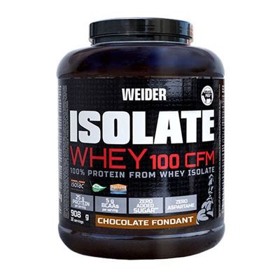 Weider- Isolate Whey 100 Cfm 908 Gr - 100% Aislado De Proteina De Suero - Sabor Vainilla