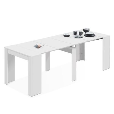 Mesa Consola Habitdesign extensible blanca