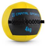 Capital Sports Epitomer balon ejercicio fitness ball con costuras medicinales de cuero wallba 35 peso kg forro exterior resistententes superficie manejable esfera gimnasia pelota agarre adecuado para entrenamiento funcional