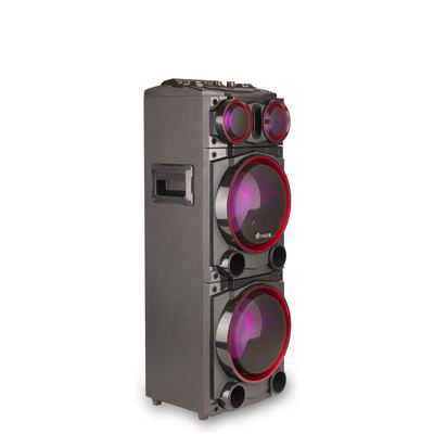 Altavoz con doble Subwoofer NGS Wild Punk 700-1000W negro