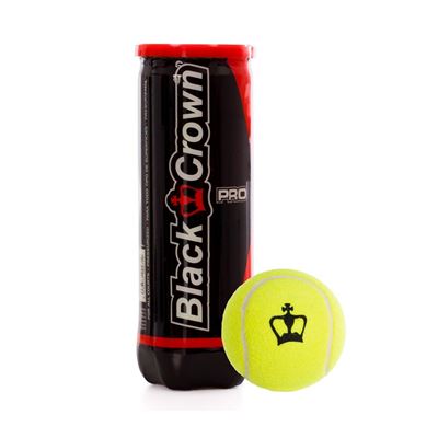 Bote 3 Pelotas De Pádel Black Crown Pro
