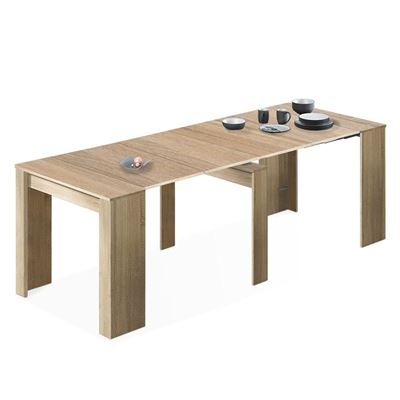 Mesa Consola Habitdesign extensible roble