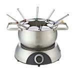 Suntec Fondue Para 8 personas – tenedores antisalpicaduras soporte salsas alternativa la raclette olla queso chocolate grasa de acero inoxidable fon8014 v2a