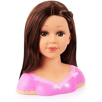 Charlene Super Model Busto de maquillaje y peluquería, pelo