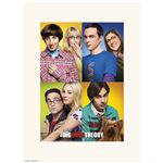 Print 30X40 Cm The Big Bang Theory Mosaico