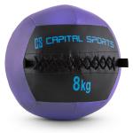 Capital Sports Epitomer balon ejercicio fitness ball con costuras medicinales de cuero wallba 8 peso kg forro exterior resistententes superficie manejable esfera gimnasia pelota agarre adecuado para entrenamiento funcional