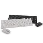 Conjunto de teclado y mouse inalámbricos 2.4G Blanco