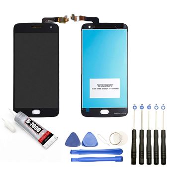 Pantalla completa compatible con Motorola Moto G5 Talla 5"" negro+ herramientas + Pegamento B7000 - 1