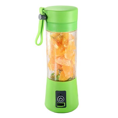 Batidora Eléctrica Portátil Dam De 380ml 15.000rpm Batería De 2000mah Y Tapa Con Filtro Verde