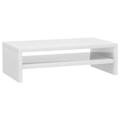 vidaXL VX800333 Soporte de mesa para pantalla de aglomerado blanco