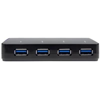 Startech .Com Concentrador Usb 3.0 De 4 Puertos - Ladrón Con Puertos De Carga Y Sincronización - Hub Con 1 Puerto De 2,4A