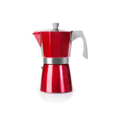 Cafetera Italiana 9 Tazas Evva Red Ibili