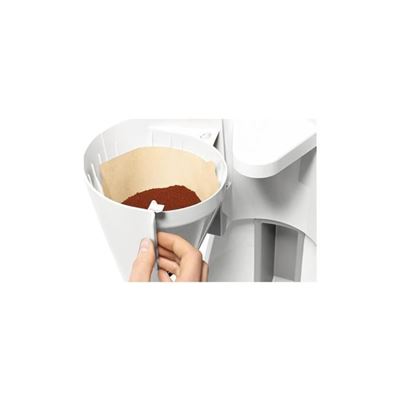 Cafetera de goteo  Bosch TKA3A031, Potencia 1100W, Capacidad para 10  tazas, Válvula antigoteo, Blanco
