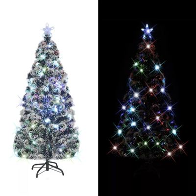 Árbol de navidad artificial vidaXL, con soporte/LED 180 cm 220 ramas