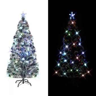 Árbol de navidad artificial vidaXL, con soporte/LED 180 cm 220 ramas - 1