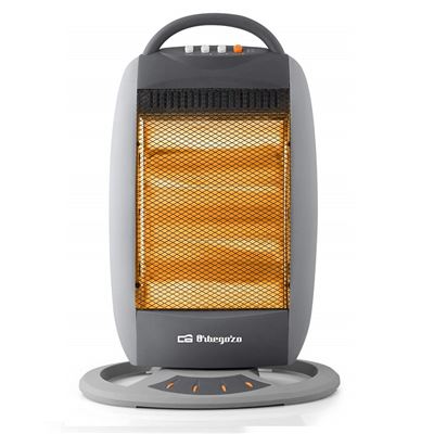 Calefactor Halógeno Orbegozo Bp 5008, Oscilante, 3 Niveles De Potencia, 1200w