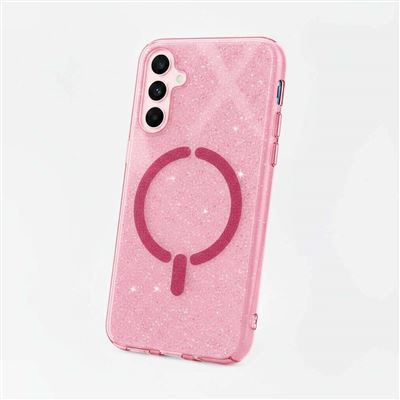 La Casa De Las Carcasas Rosa Funda Purpurina Compatible Con Magsafe Para Samsung Galaxy S23 Fe