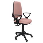 Silla de oficina ergonómica Piqueras y Crespo Modelo 14S Brazos incluidos tejido Bali Pink