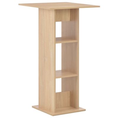 Vidaxl Mesa De Bar Color Roble 60X60x110 Cm