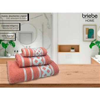 2 toallas de ducha 100x150 cm 100% algodón