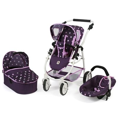 Cochecito Convertible 3 In 1 Emotion All In, Stars Lila Bayer Chic 2000 637 71
