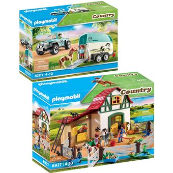 Playmobil 70511 Coche Remolque Para Pony