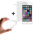 WoowCase | Funda Gel Flexible para [ iPhone 6 6S ] [ +1 Protector Cristal Vidrio Templado ] Ultra Resistente contra Arañazos y Golpes Dureza 9H, Carcasa Case Silicona TPU Suave