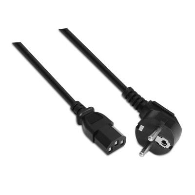 Nanocable Negro 10.22.0110 10M C13 Acoplador Cee7/7 Schuko Cable De Transmisión