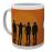 Taza de ceramica La Naranja Mecanica Siluetas_0