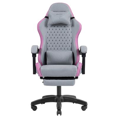 Silla Gaming Ergonómica Mars Gaming Mgc-x Tejido Transpirable Reposapiés Extensible Rosa