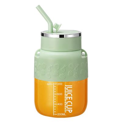 Batidora Portátil Eléctrica Dam K2 De 800ml Con 10 Cuchillas De Acero Verde
