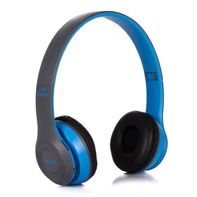 Auriculares Bluetooth 5.0 +edr Con Radio Fm Incorporada Y Lector De Micro Sd Dam P47 Azul