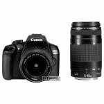 Cámara de fotos Réflex Canon EOS 1300D Kit + 18-55 + 75-300 III