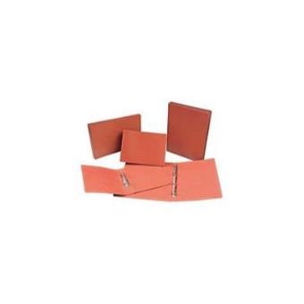 Paq/10 Carpetas fº 2 Anillas 25mm Carton Cuero - 1