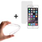 WoowCase | Funda Gel Flexible para [ iPhone 6 Plus 6S Plus ] [ +1 Protector Cristal Vidrio Templado ] Ultra Resistente contra Arañazos y Golpes Dureza 9H, Carcasa Case Silicona TPU Suave
