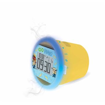 Radio despertador olfativo de Los Minions con 1 cápsula de fragancia Plátano Lexibook - 1