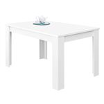 Mesa de comedor Habitdesign Kendra 140 Blanco Artik