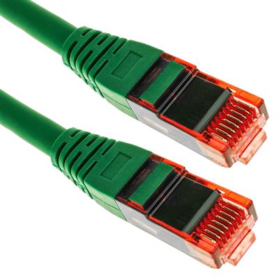 Cable de red ethernet LAN RJ45 UTP 24 AWG Ultra flexible Cat. 6A rojo 1 m -  Cablematic