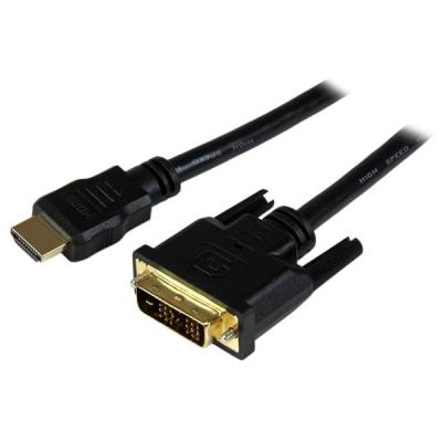 Startech.com Negro Adaptador Cable Hdmi A Dvi 1,5M - Dvi-D Macho - Hdmi Macho - Adaptador