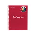 Libreta Miquelrius A4 120 Hojas Cuadriculada Emotions Craft Rojo