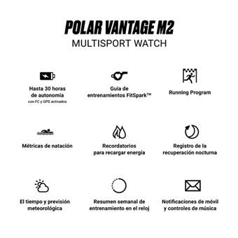 Reloj Polar Vantage M2 GPS - Pulsómetros de Entrenamiento