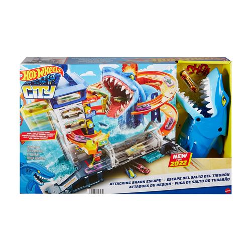 Pista para coches Hot Wheels Mattel City Mordisco del Tiburon Circuito de coches Comprar en Fnac