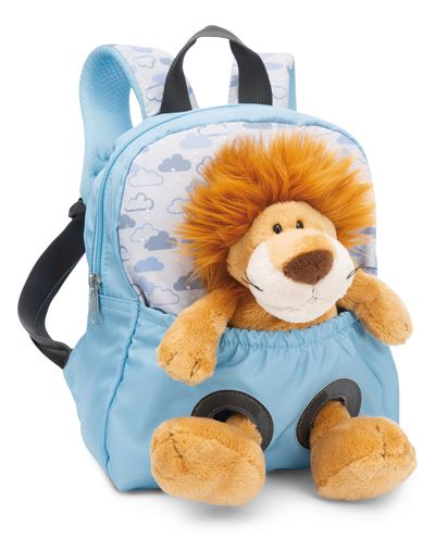 Mochila león azul 25cm