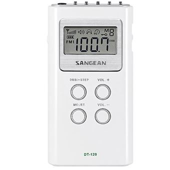 Radio Portátil Sangean DT-120 AM/FM Blanco