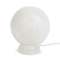 Lámpara de esfera de selenita Nature et decouvertes