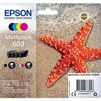 Pack de Cartucho de tintas 4 colores (CMYBK) Epson 603 C13T03U64010