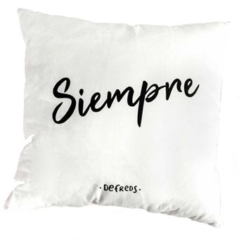 Funda de cojín Defreds - Ojalá siempre blanco