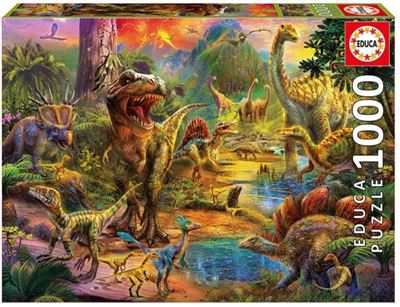 Puzzle Educa Tierra de dinosaurios 1000 piezas