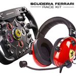 Kit Thrustmaster: Auriculares Gaming + Réplica desmontable del volante Fórmula 1 Ferrari PS4
