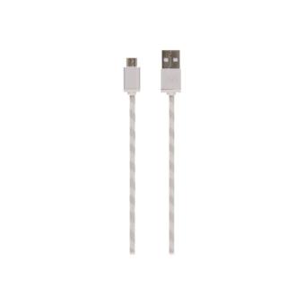 Cable T'nB Micro USB Blanco 2 m